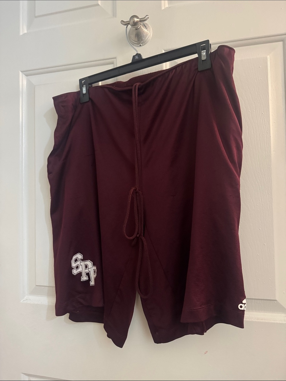 adidas Maroon Drawstring Athletic Shorts